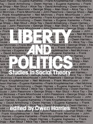 cover image of Liberty and Politics